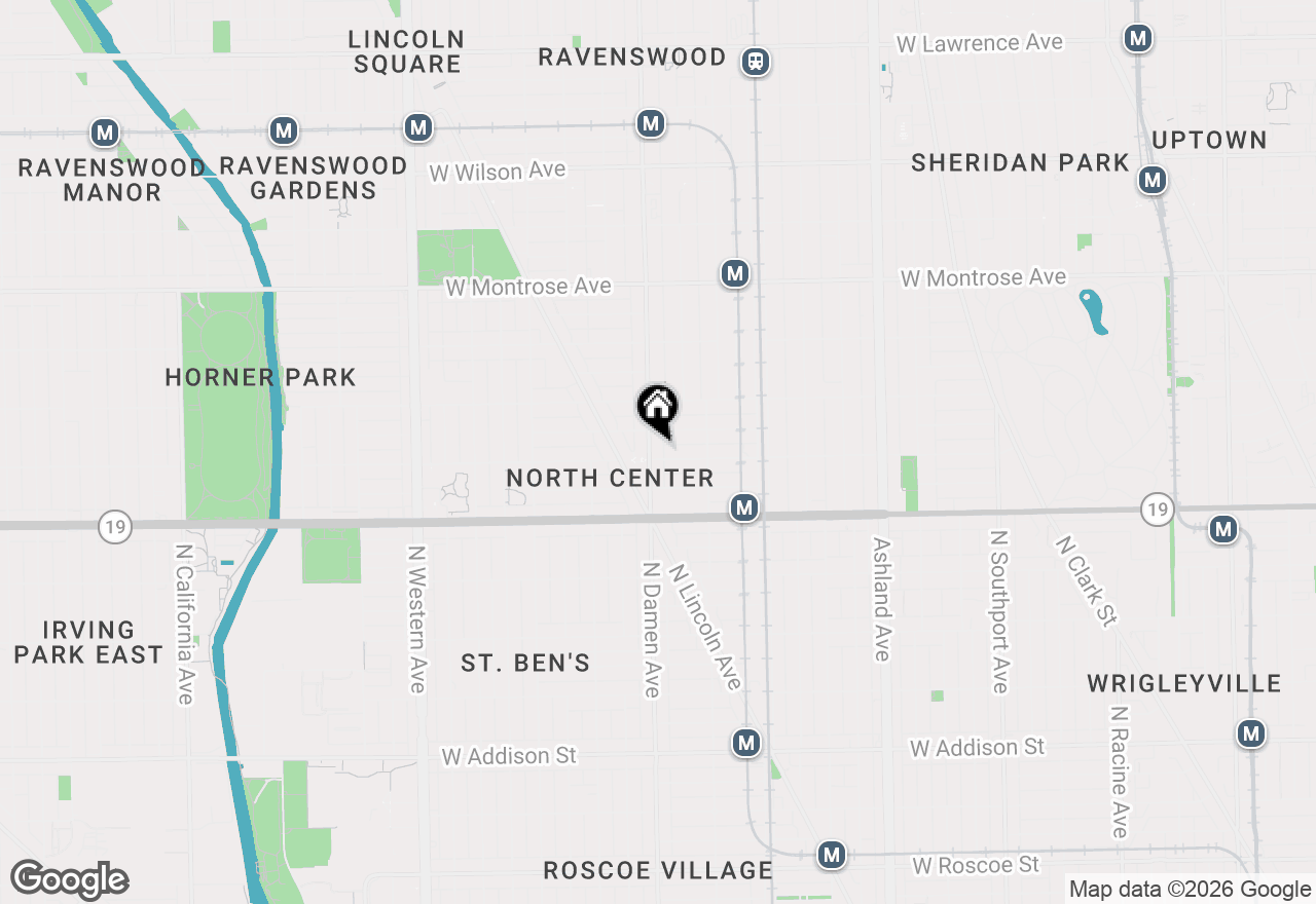 Map of 4105 N Damen Avenue #23, Chicago, IL 60618