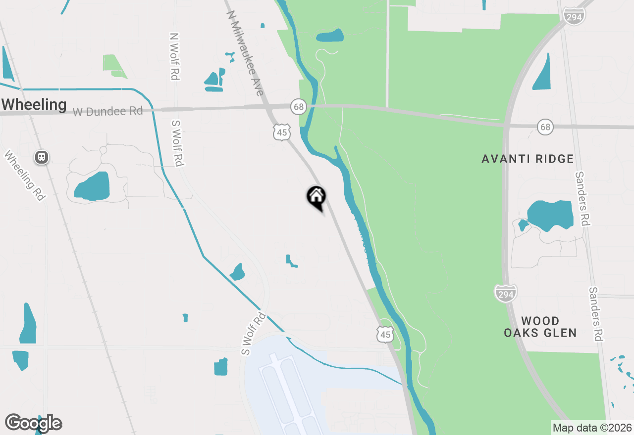 Map of 383 Park Avenue, Wheeling, IL 60090