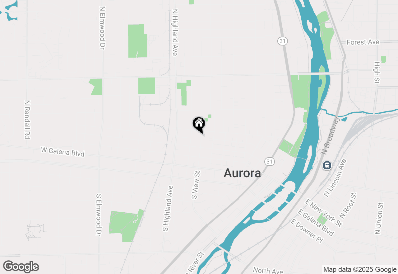 Map of 304-306 N View Street, Aurora, IL 60506