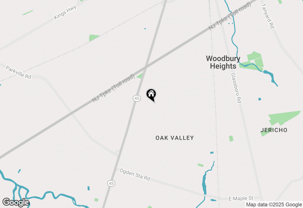 Map of 109 Vanderbilt Avenue, Woodbury Heights, NJ 08097