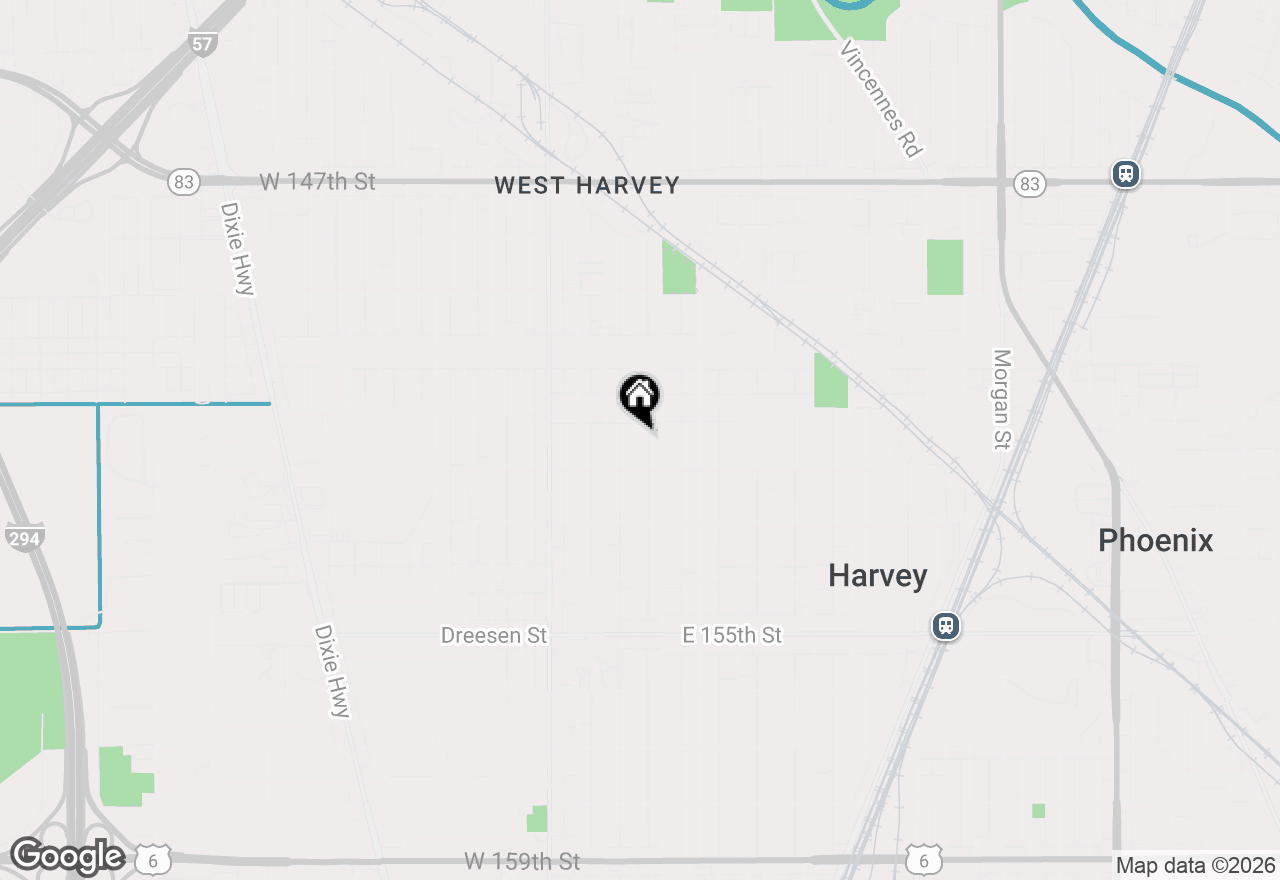 Map of 15125 Marshfield Avenue S, Harvey, IL 60426
