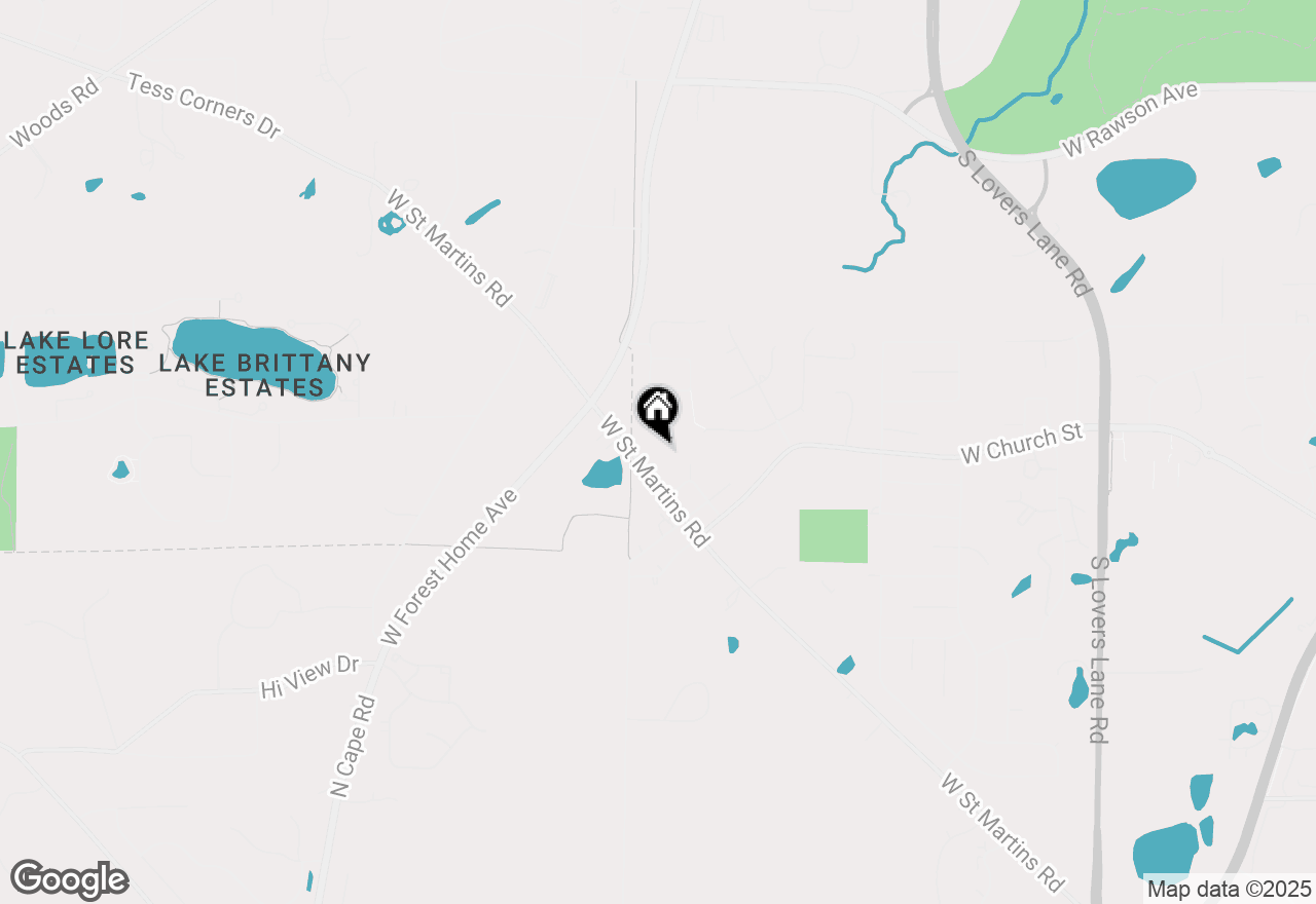 Map of Lt2 W St Martins Rd, Franklin, WI 53132