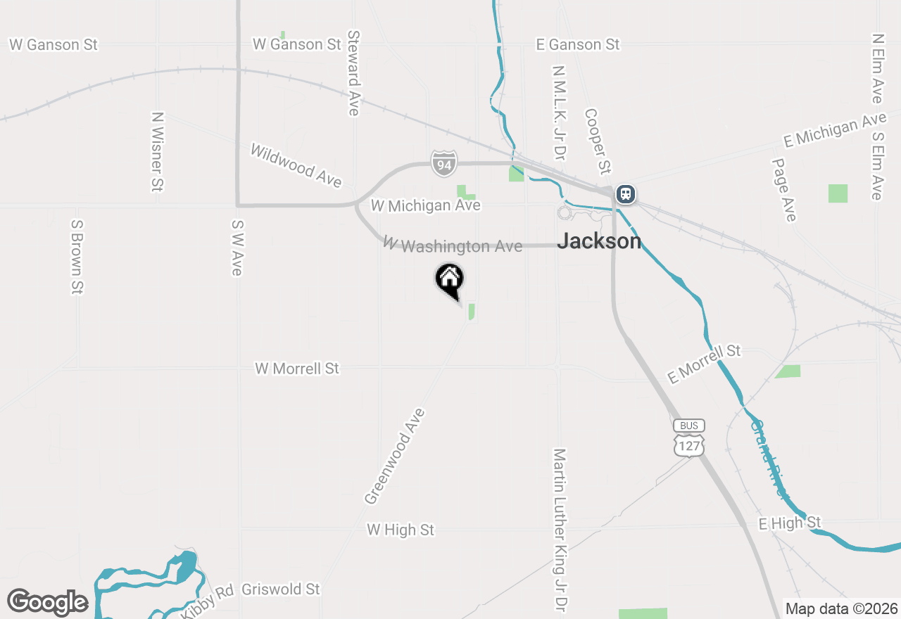 Map of 221-223 W Mason Street, Jackson, MI 49203