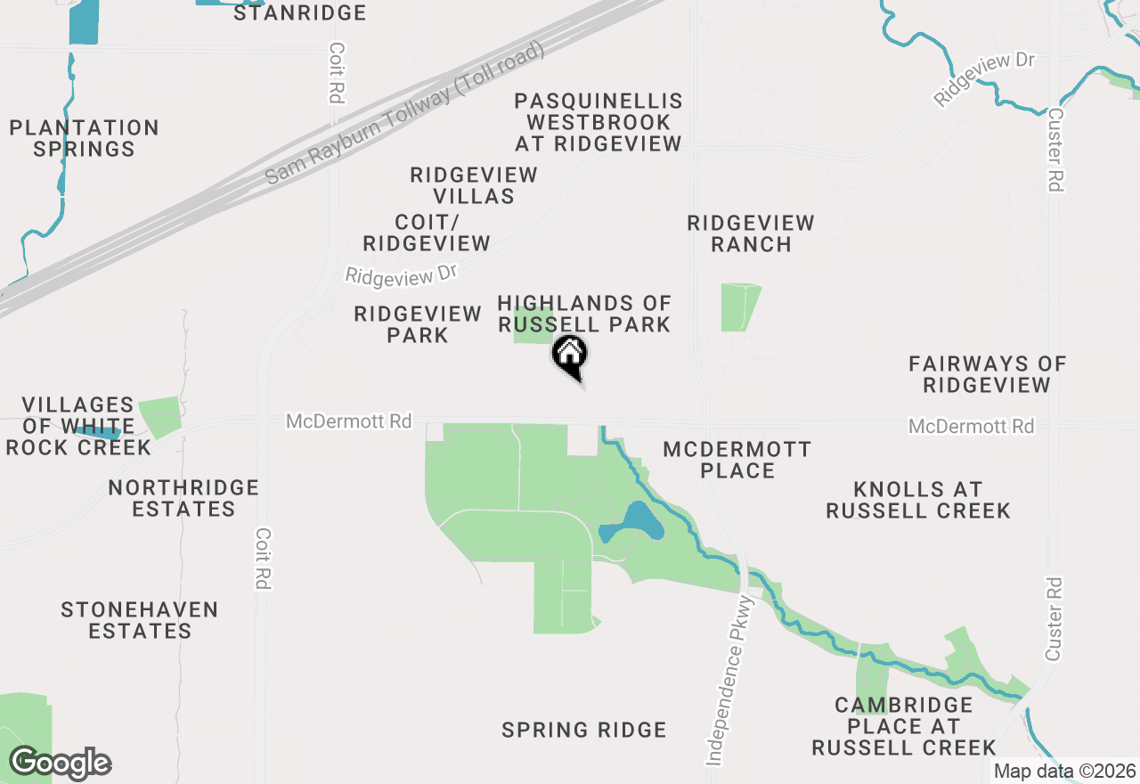 Map of 3316 Edwards Drive, Plano, TX 75025