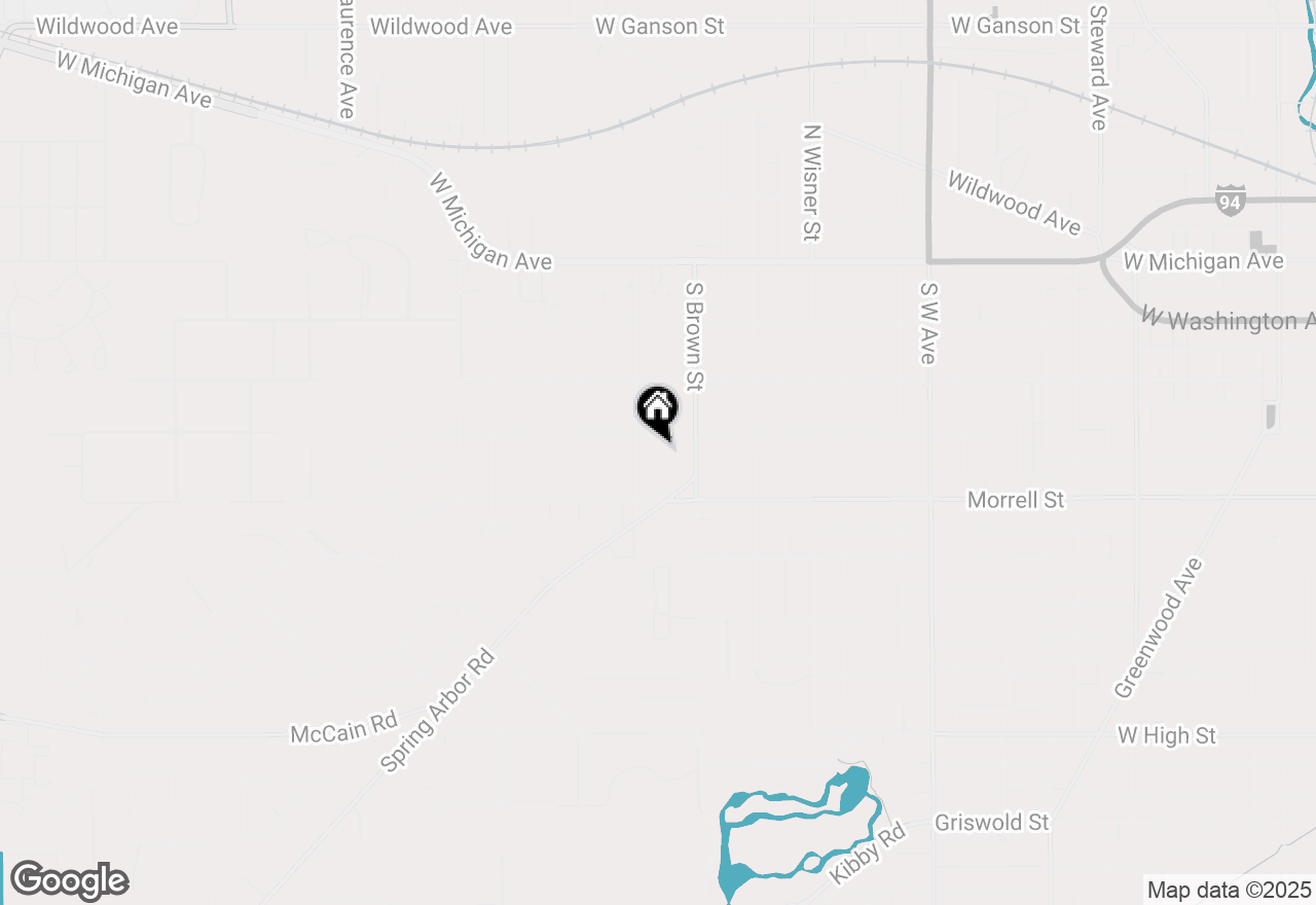 Map of 716 17th Street, Jackson, MI 49203