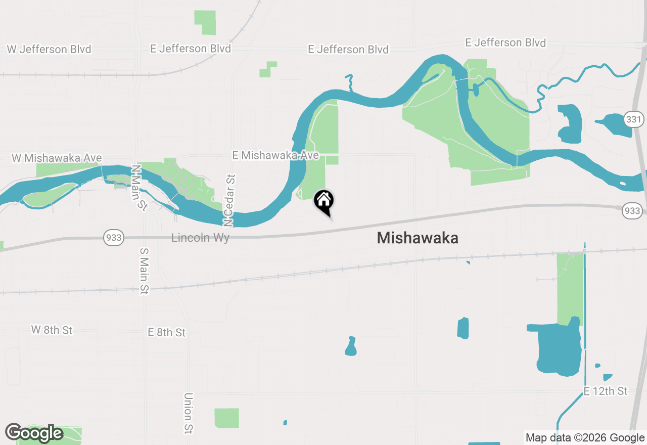 Map of 119 Niles Avenue, Mishawaka, IN 46544