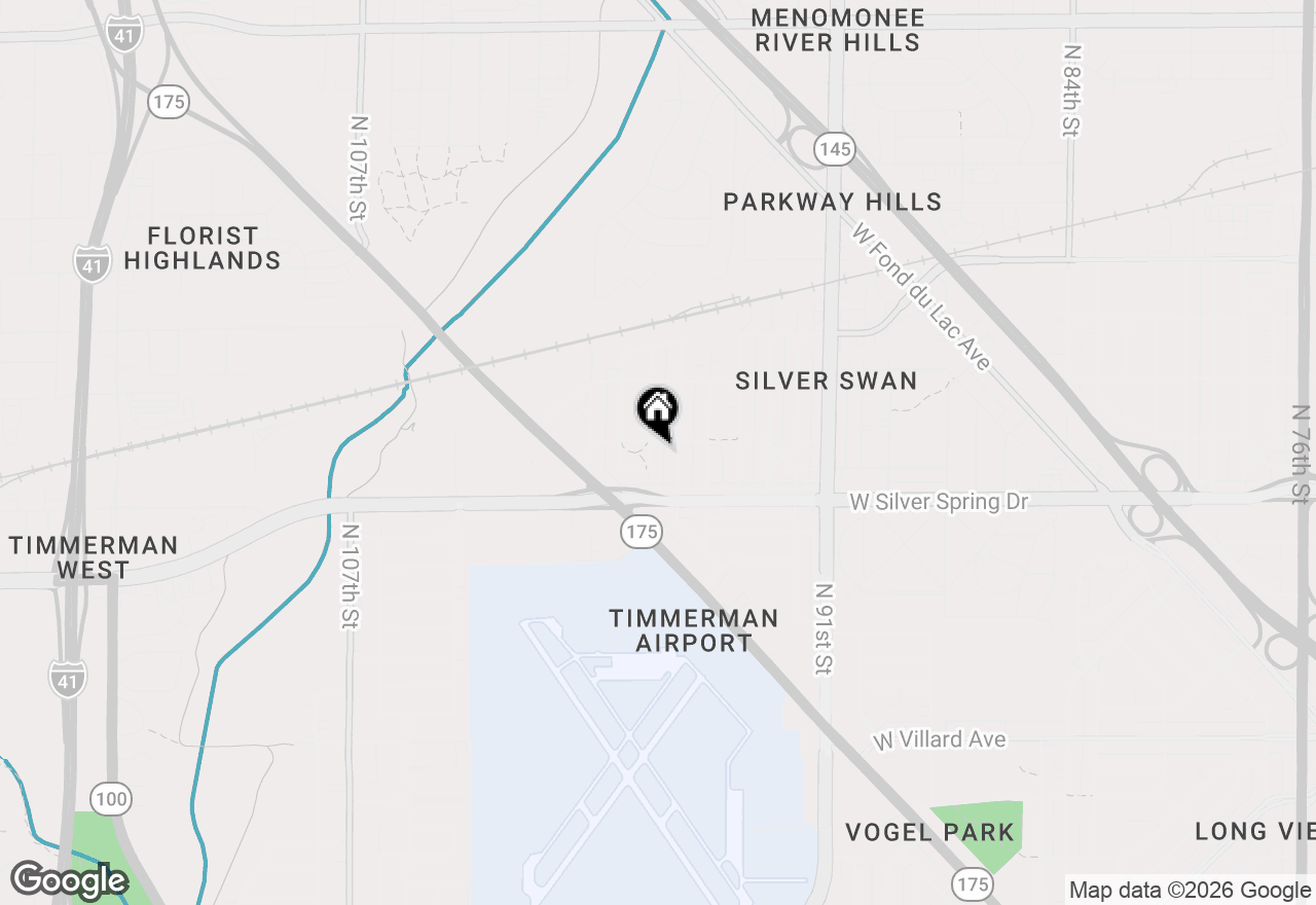Map of 5666 N 97th St #5668, Milwaukee, WI 53225
