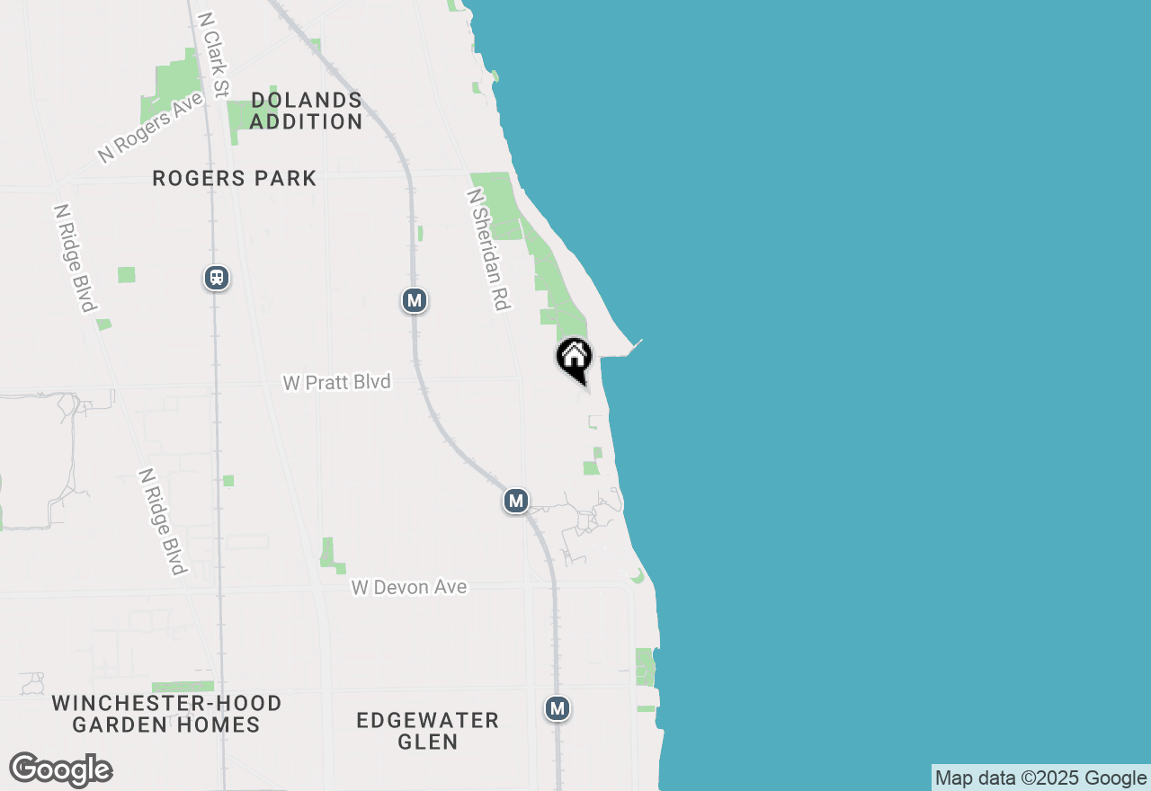 Map of 1062 W Columbia Avenue, Chicago, IL 60626