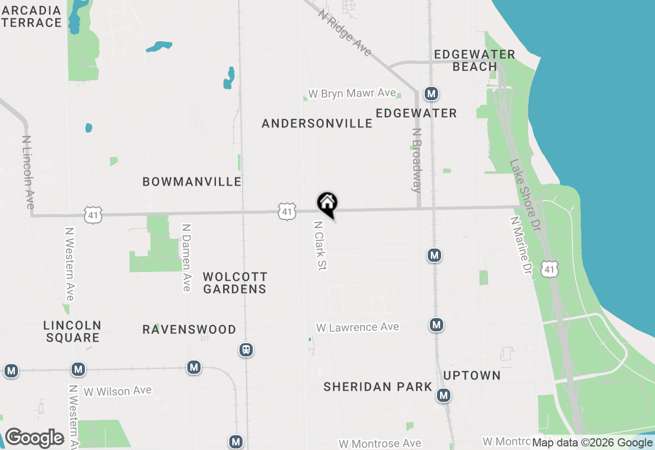 Map of 1470 W Winona Street #102, Chicago, IL 60640