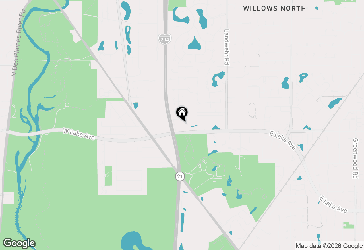 Map of 4400 W Lake Avenue #202B, Glenview, IL 60026