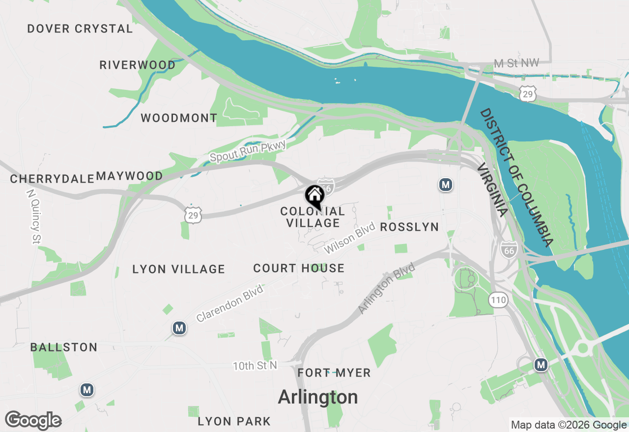 Map of 1909 Key Boulevard #11551, Arlington, VA 22201