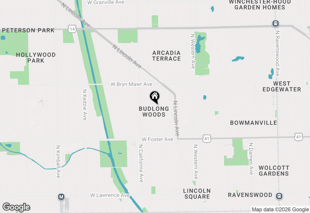 Map of 5419 N Washtenaw Avenue #2S, Chicago, IL 60625