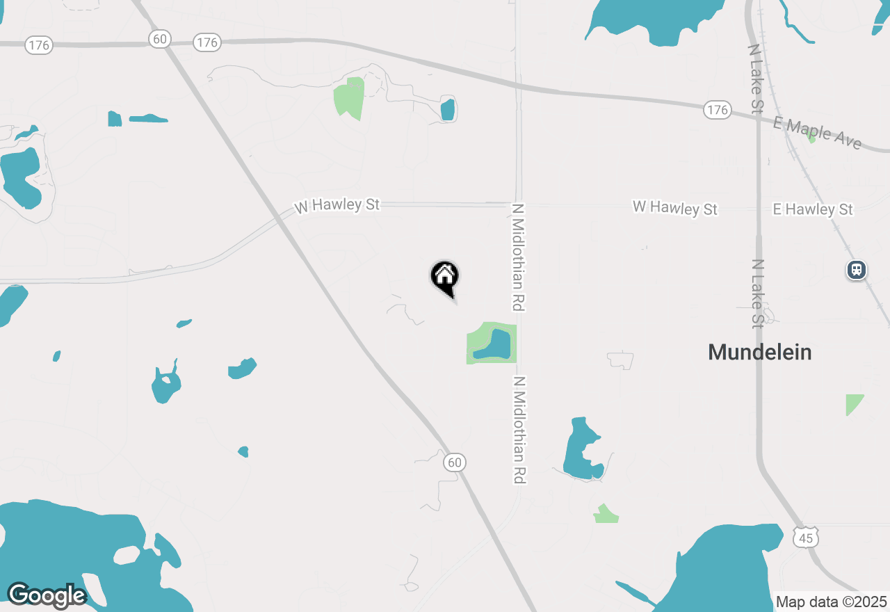 Map of 1340 Spalding Drive, Mundelein, IL 60060