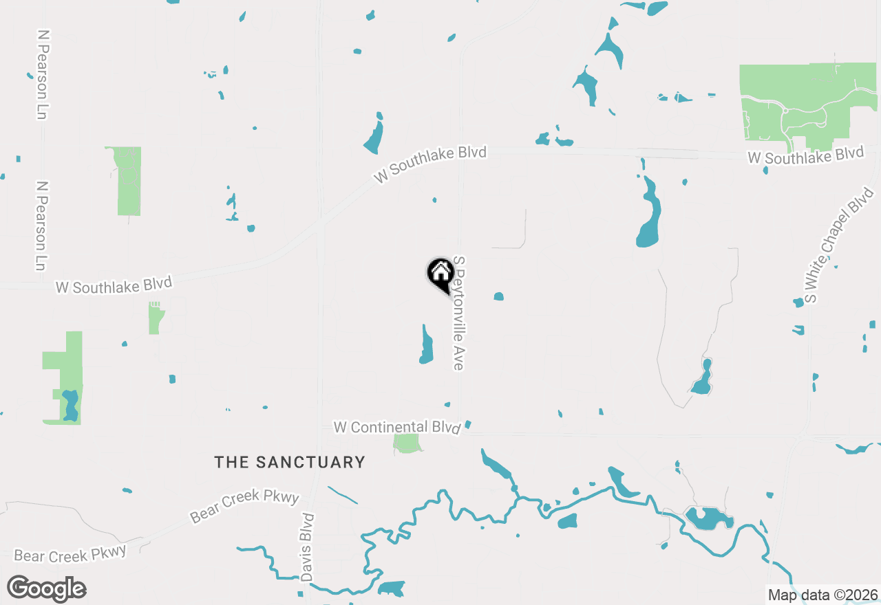 Map of 690 S Peytonville Avenue, Southlake, TX 76092