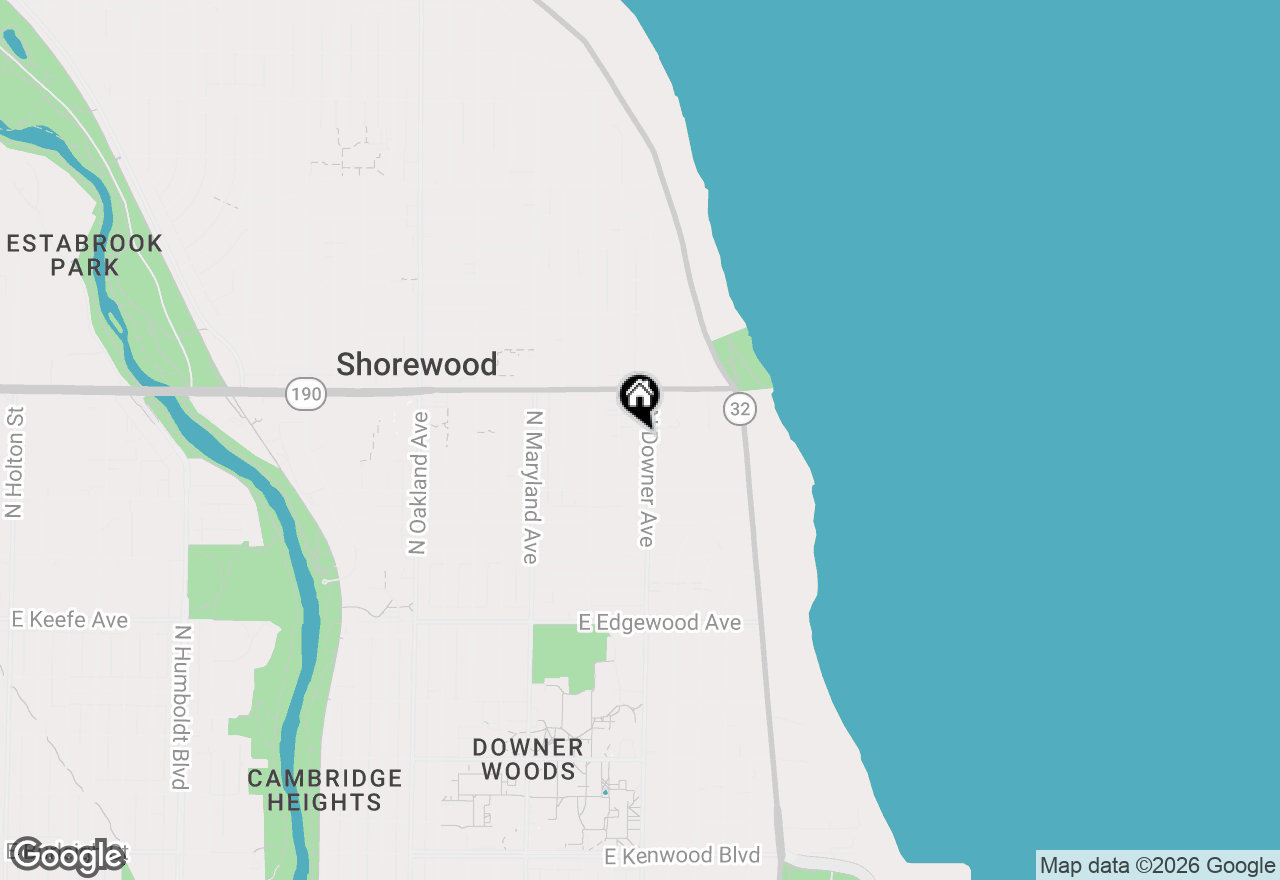 Map of 3915 N Downer Ave, Shorewood, WI 53211