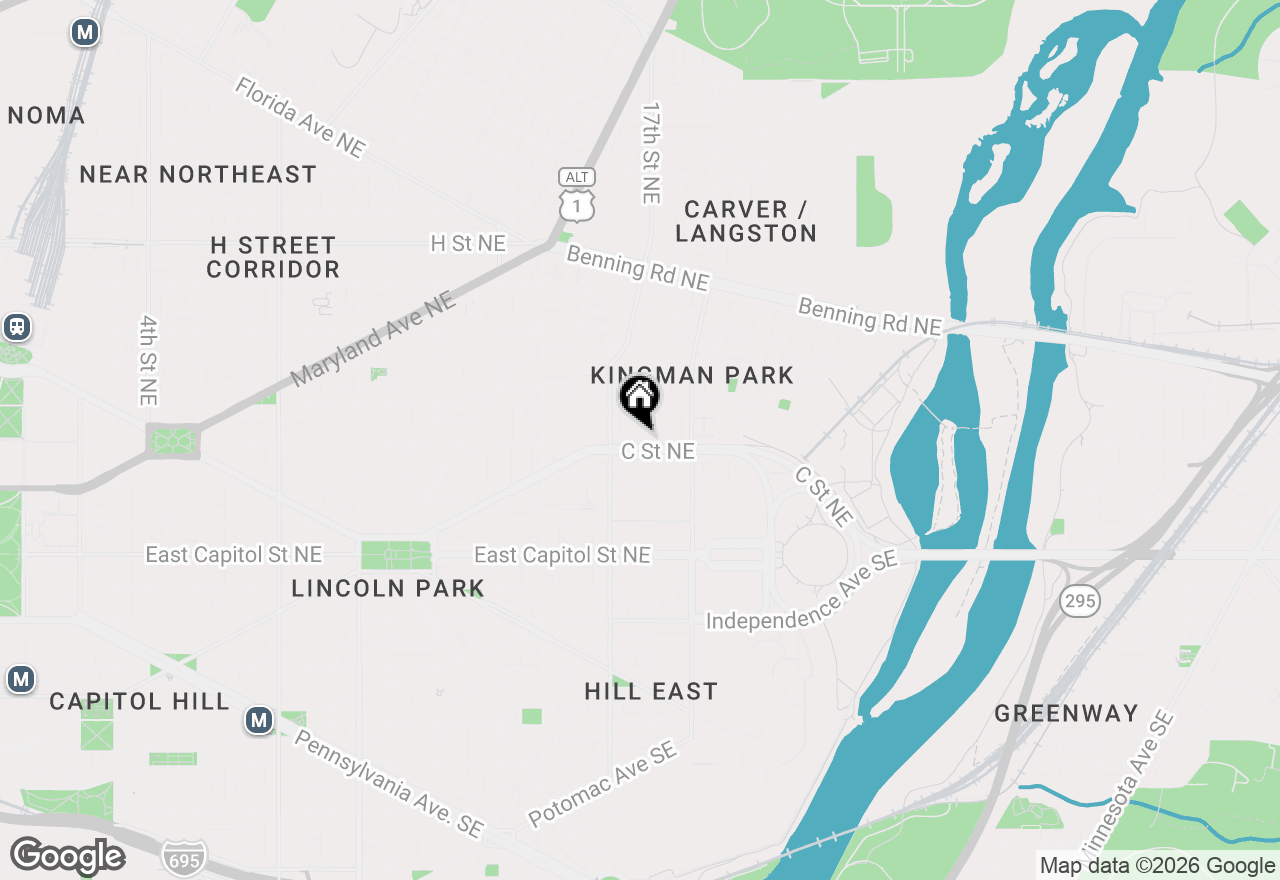 Map of 1726 C Street Ne, Washington, DC 20002