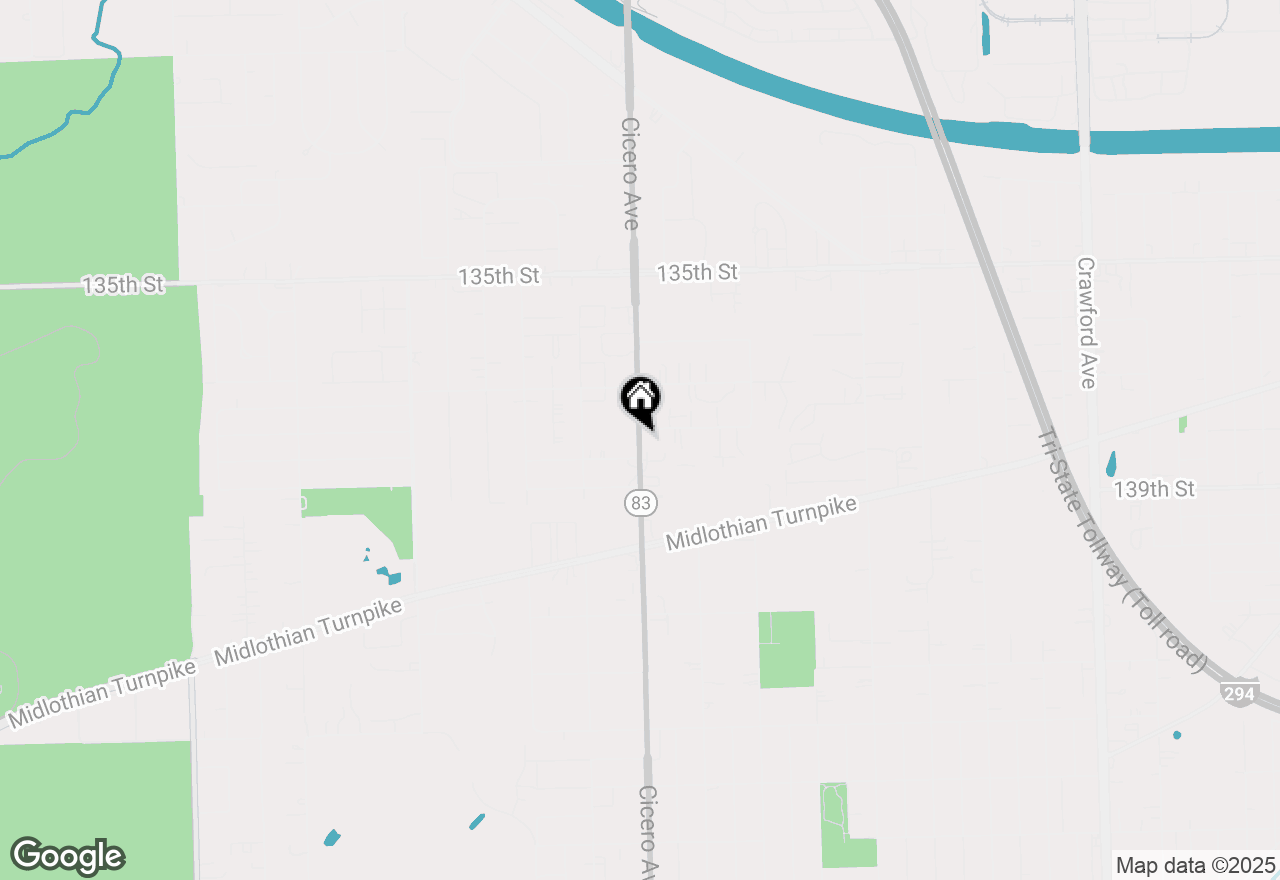 Map of 13811 Cicero Avenue, Crestwood, IL 60445