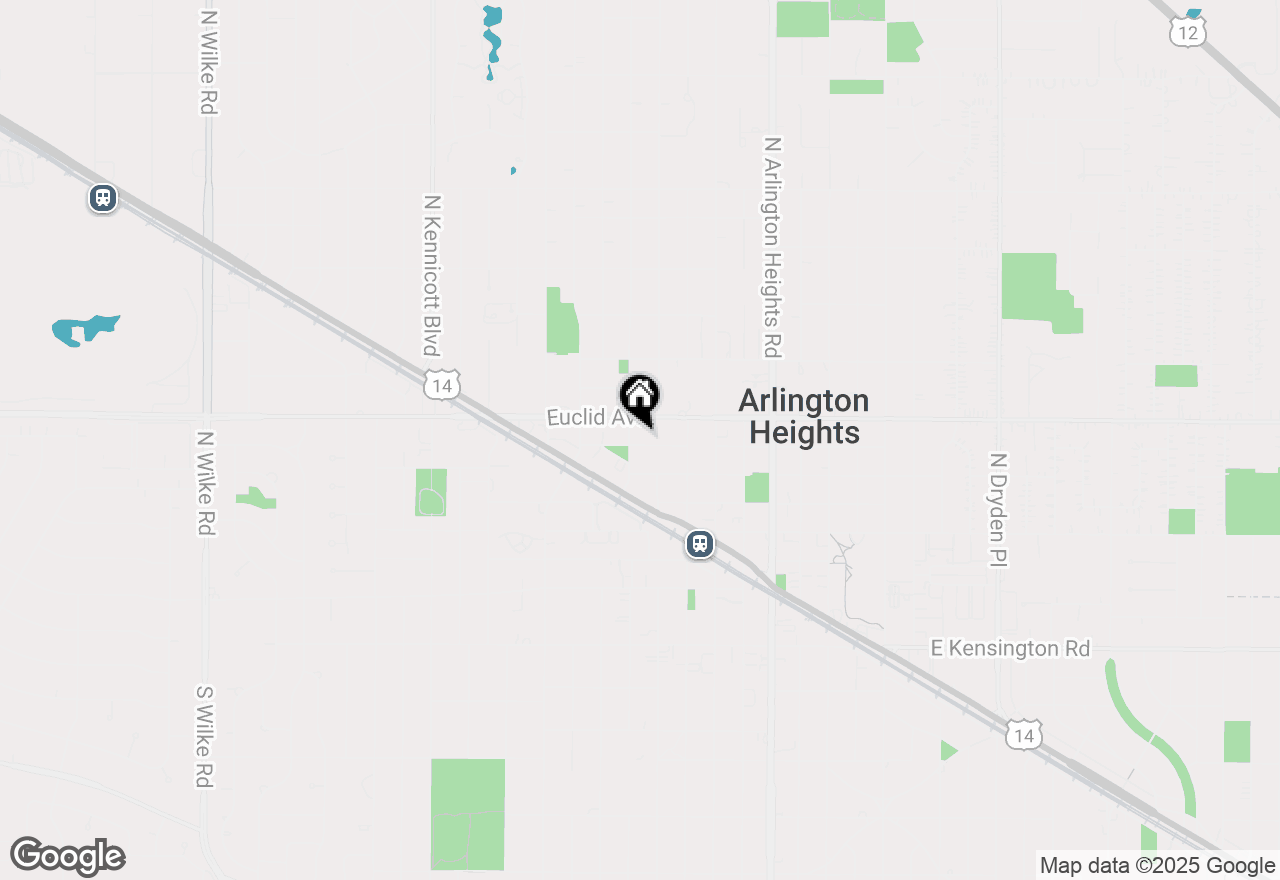Map of 214 W Fremont Street, Arlington Heights, IL 60004