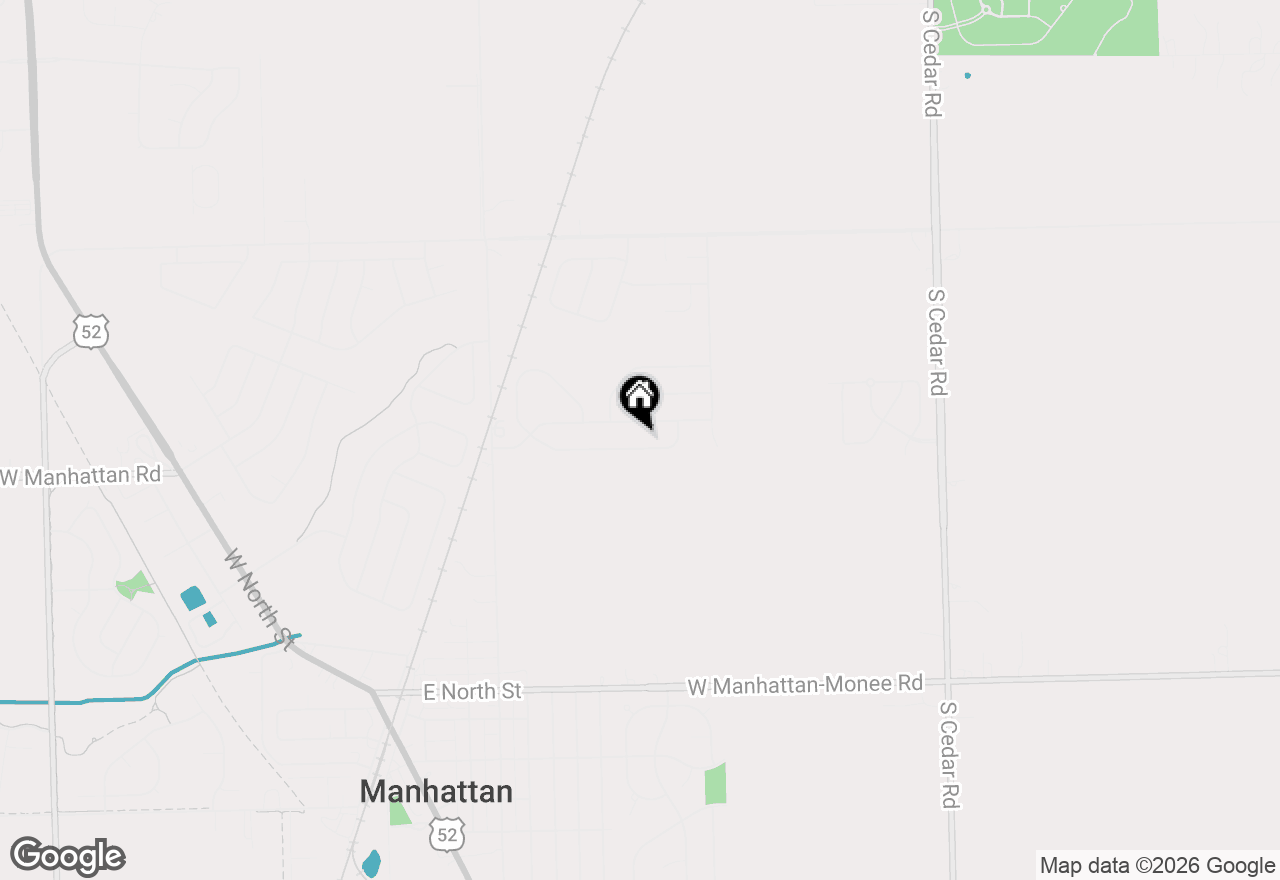 Map of 14930 W Quincy Way, Manhattan, IL 60442