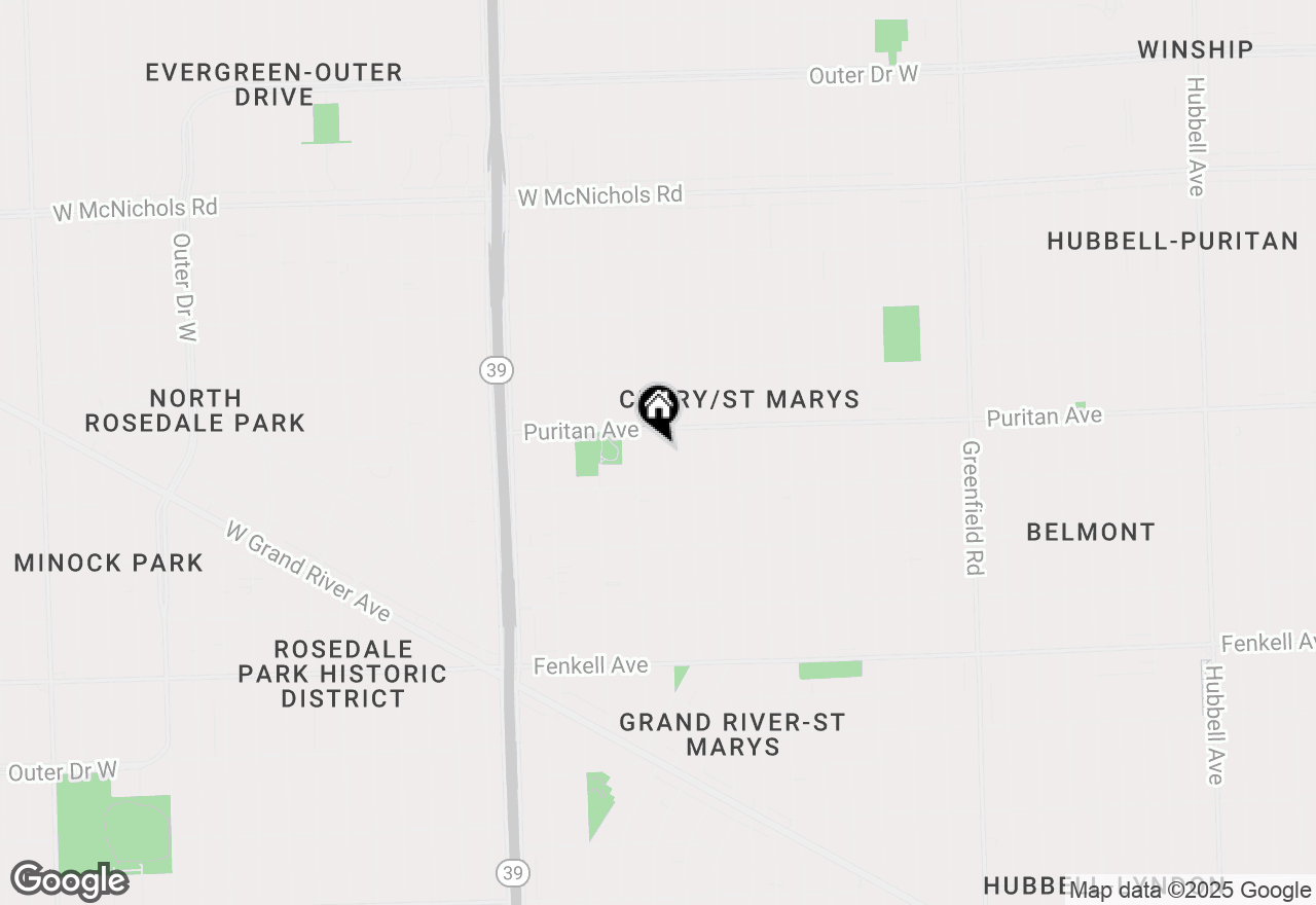 Map of 15875 Gilchrist Street, Detroit, MI 48227