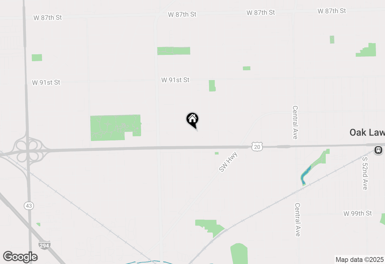 Map of 9400 Melvina Avenue #3SE, Oak Lawn, IL 60453