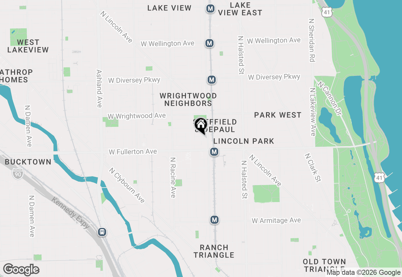 Map of 1022 W Montana Street, Chicago, IL 60614