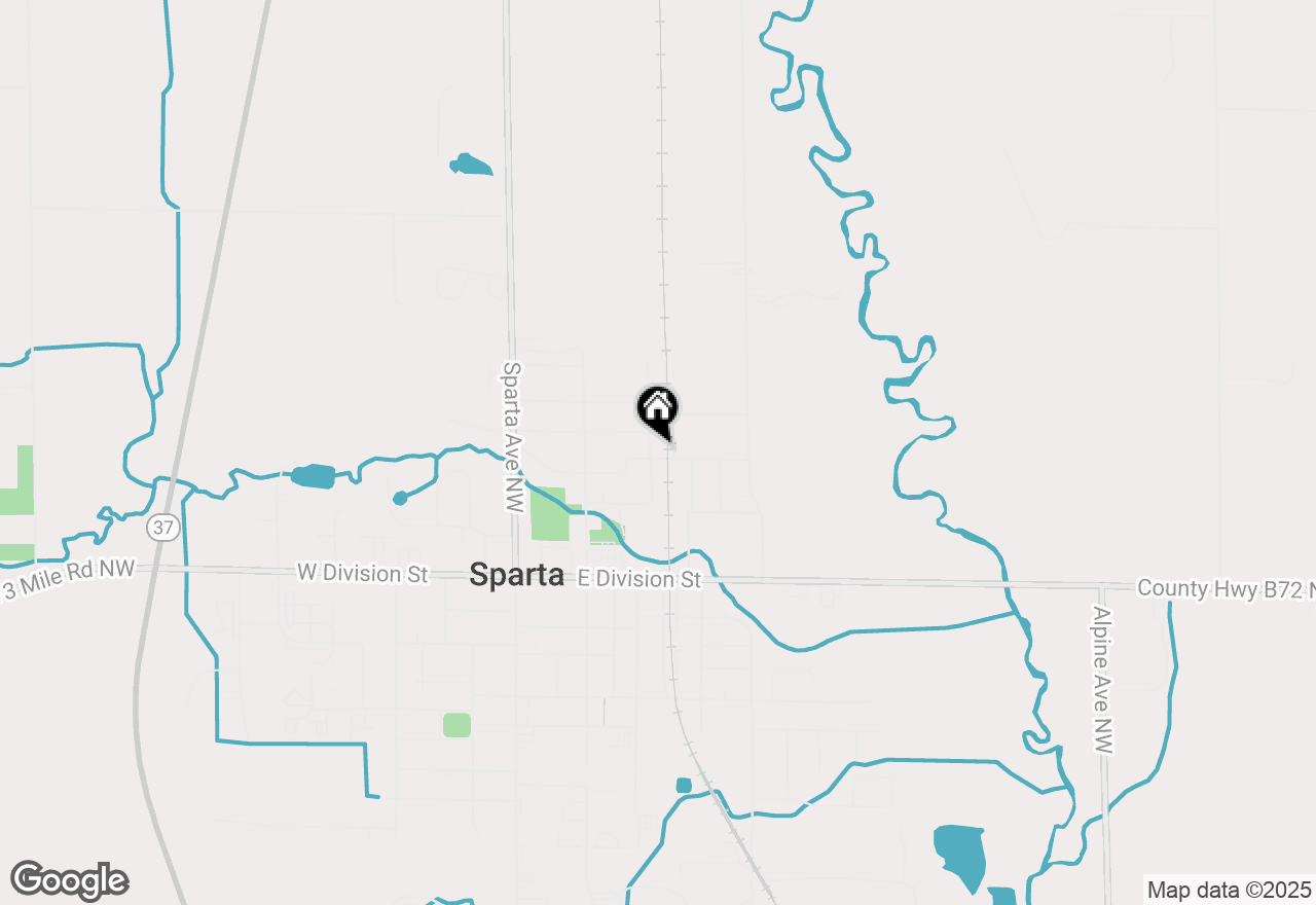 Map of 186 N Elm Street, Sparta, MI 49345