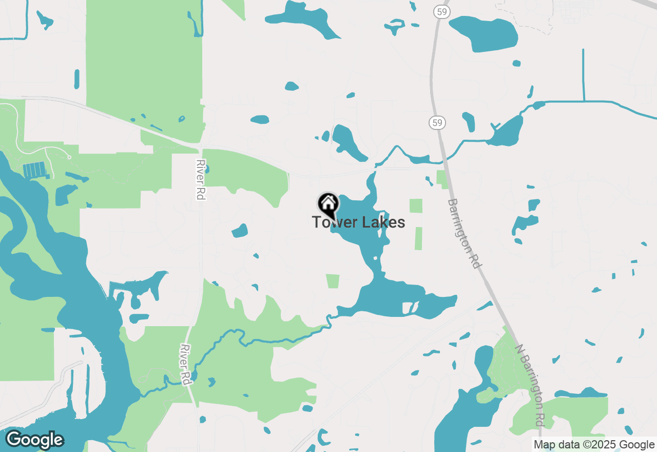 Map of 145 W Lake Shore Drive, Tower Lakes, IL 60010