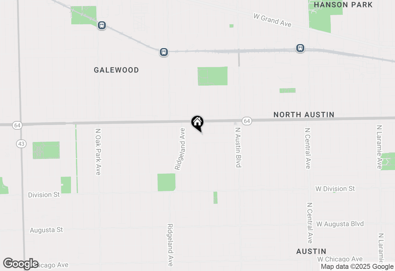Map of 208 Le Moyne Parkway, Oak Park, IL 60302