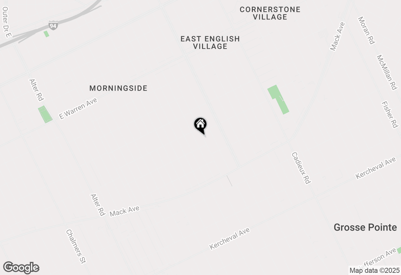 Map of 3959 Courville Street, Detroit, MI 48224