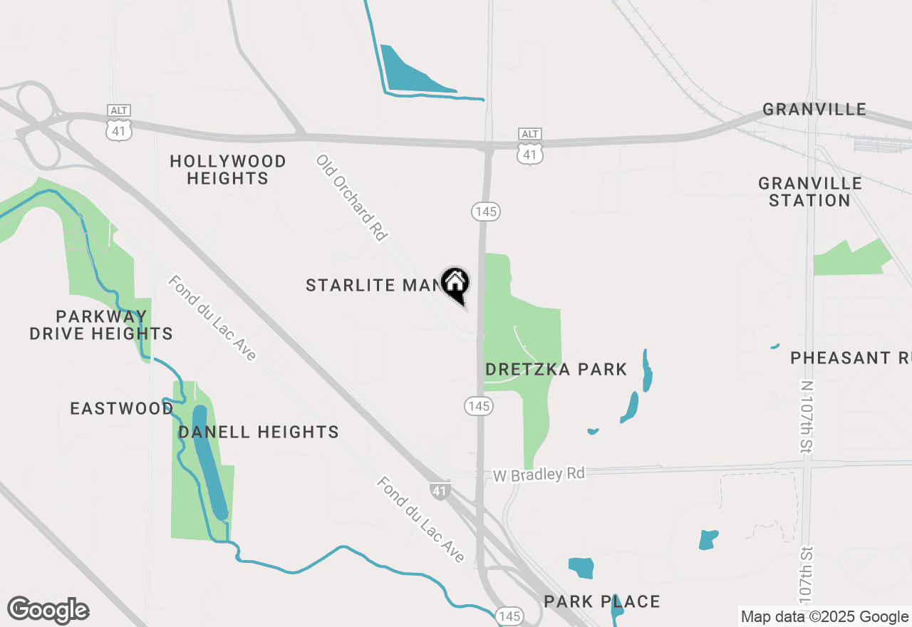 Map of N83W12608 Old Orchard Rd, Menomonee Falls, WI 53051