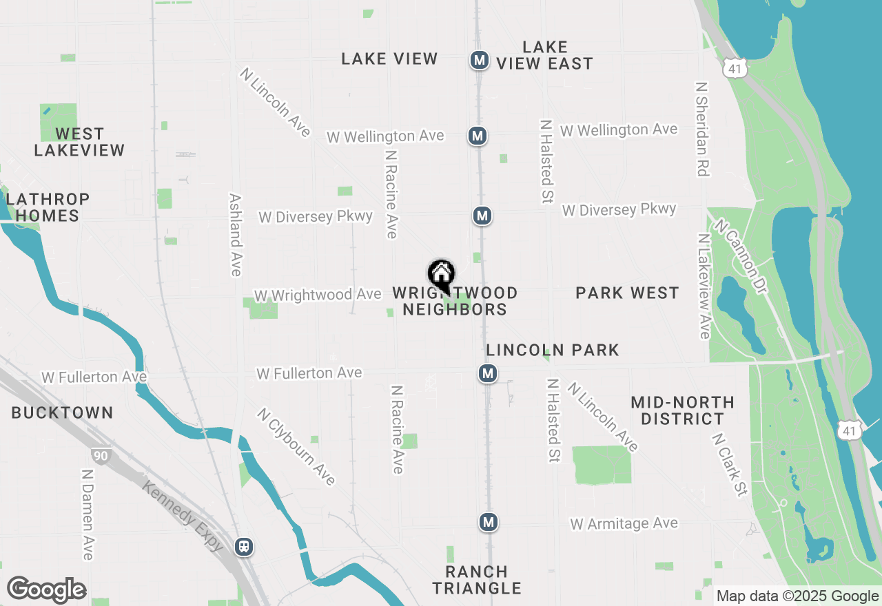 Map of 1048 W Lill Avenue #2, Chicago, IL 60614