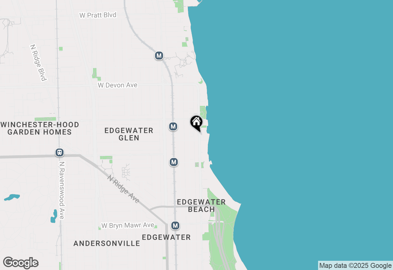 Map of 6118 N Sheridan Road #607, Chicago, IL 60660