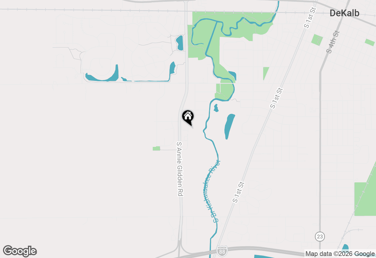 Map of 1169 Golf Court, Dekalb, IL 60115