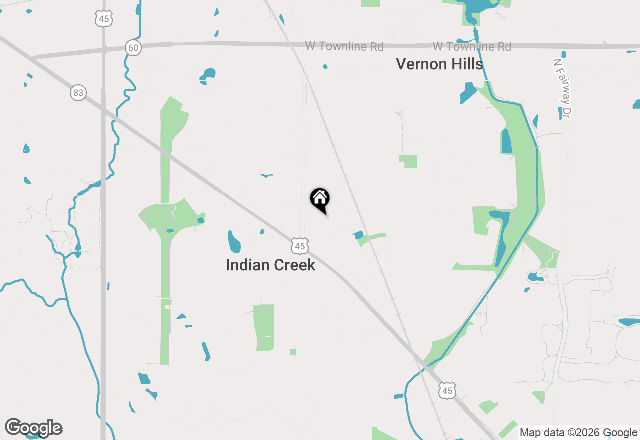 Map of 136 Brookwood Court, Vernon Hills, IL 60061