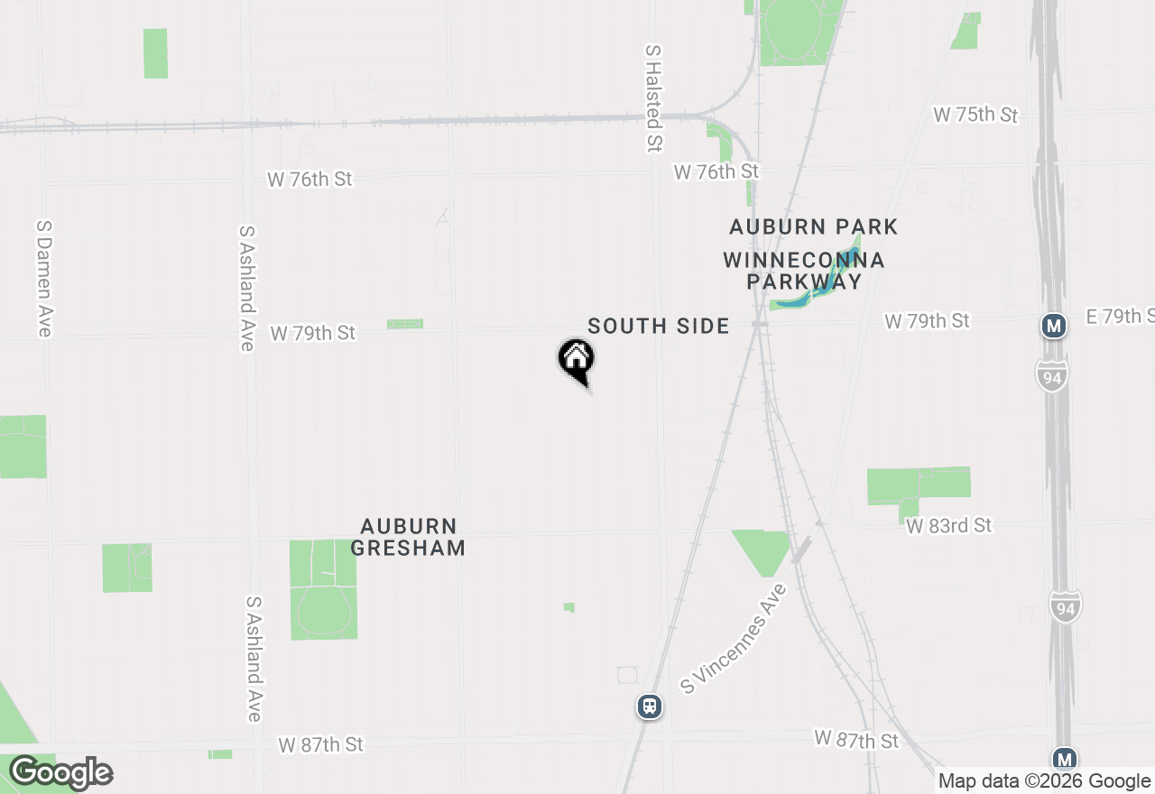 Map of 8018 S Sangamon Street #2, Chicago, IL 60620