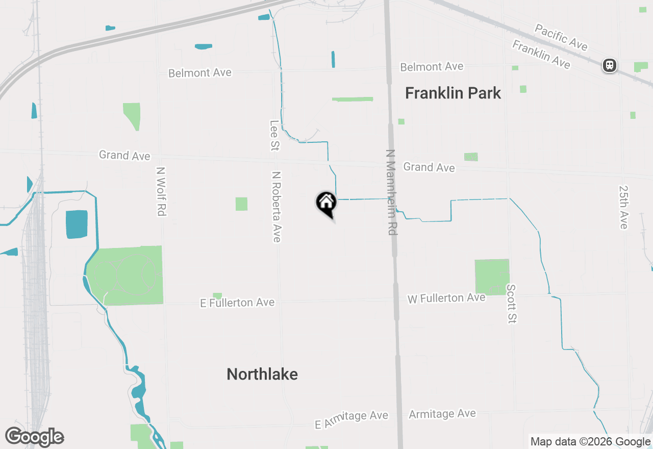 Map of 10608 Drummond Avenue, Melrose Park, IL 60164