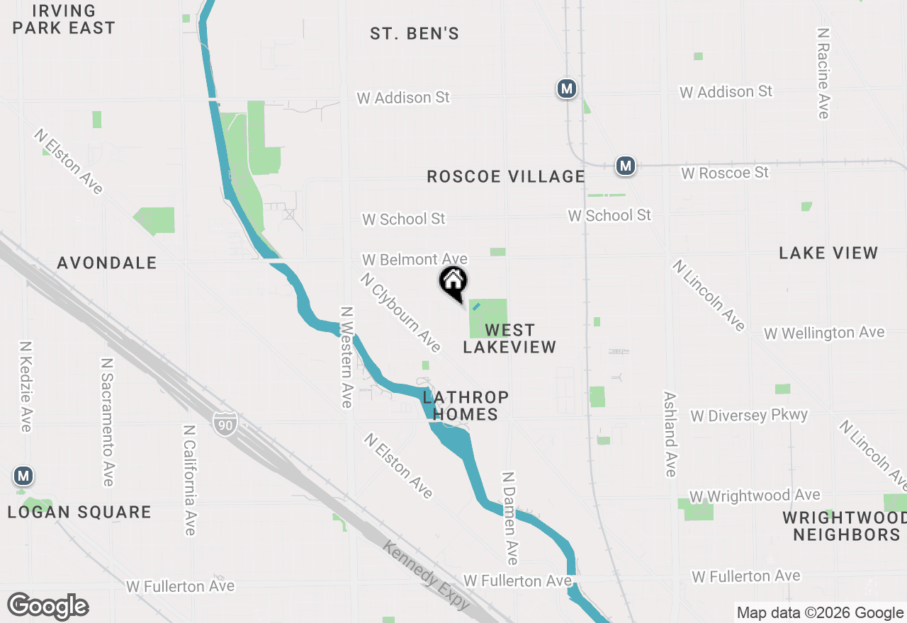 Map of 3043 N Hamilton Avenue, Chicago, IL 60618
