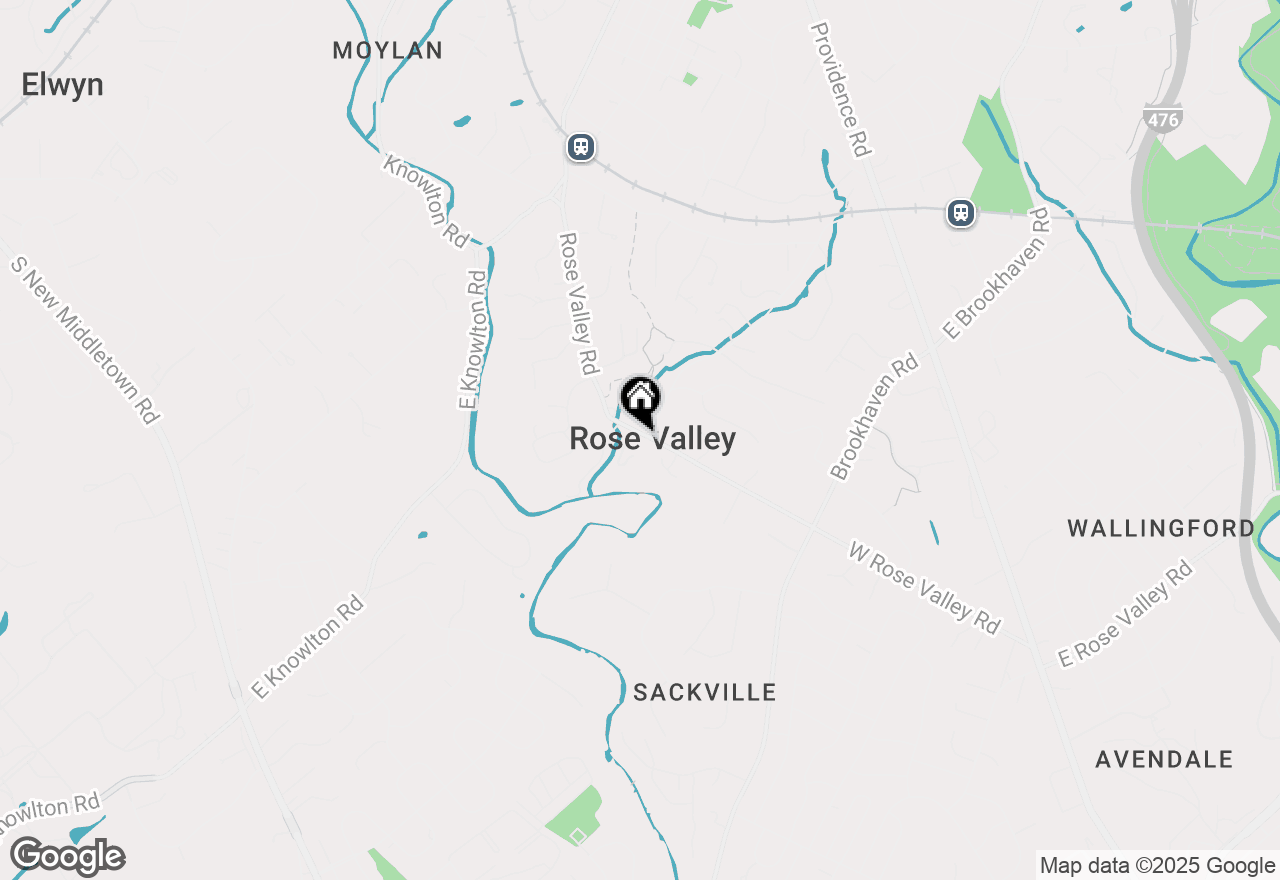 Map of 73 W Rose Valley Road, Rose Valley, PA 19086