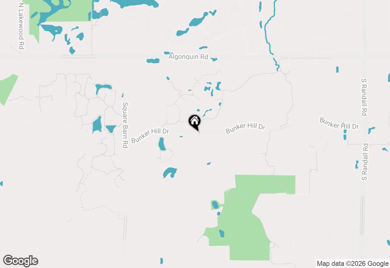 Map of 3621 Bunker Hill Drive, Algonquin, IL 60102