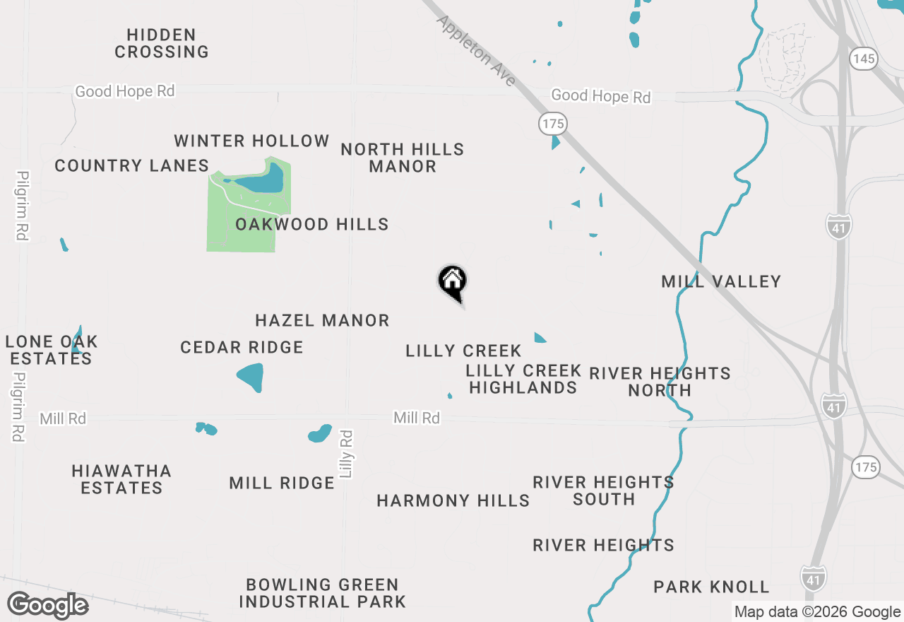 Map of N66W13490 Crestwood Dr, Menomonee Falls, WI 53051