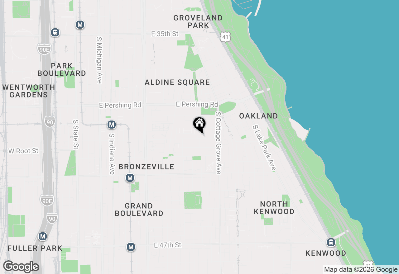 Map of 702 E 41 Street, Chicago, IL 60653