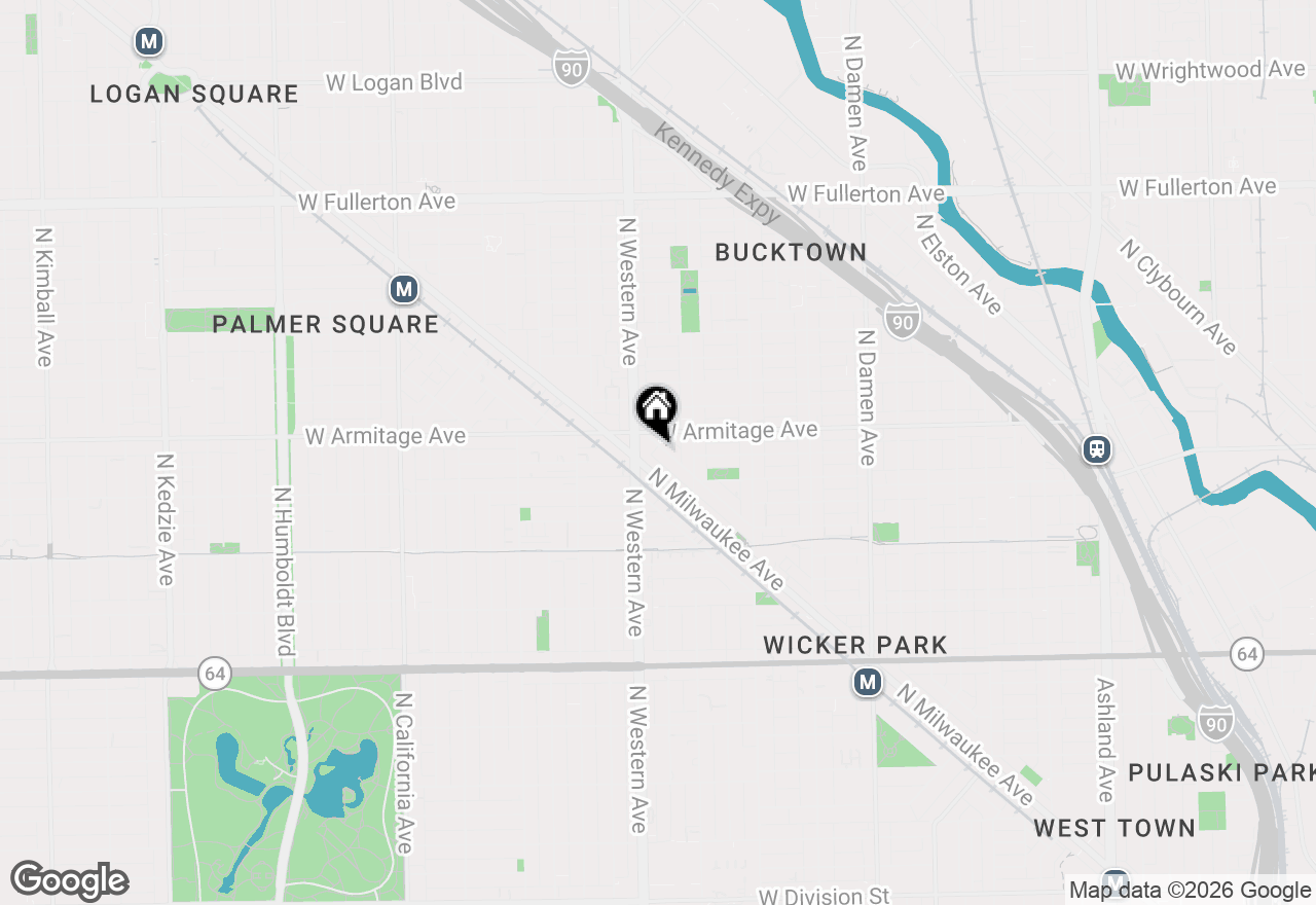 Map of 1954 N Wilmot Avenue #3, Chicago, IL 60647