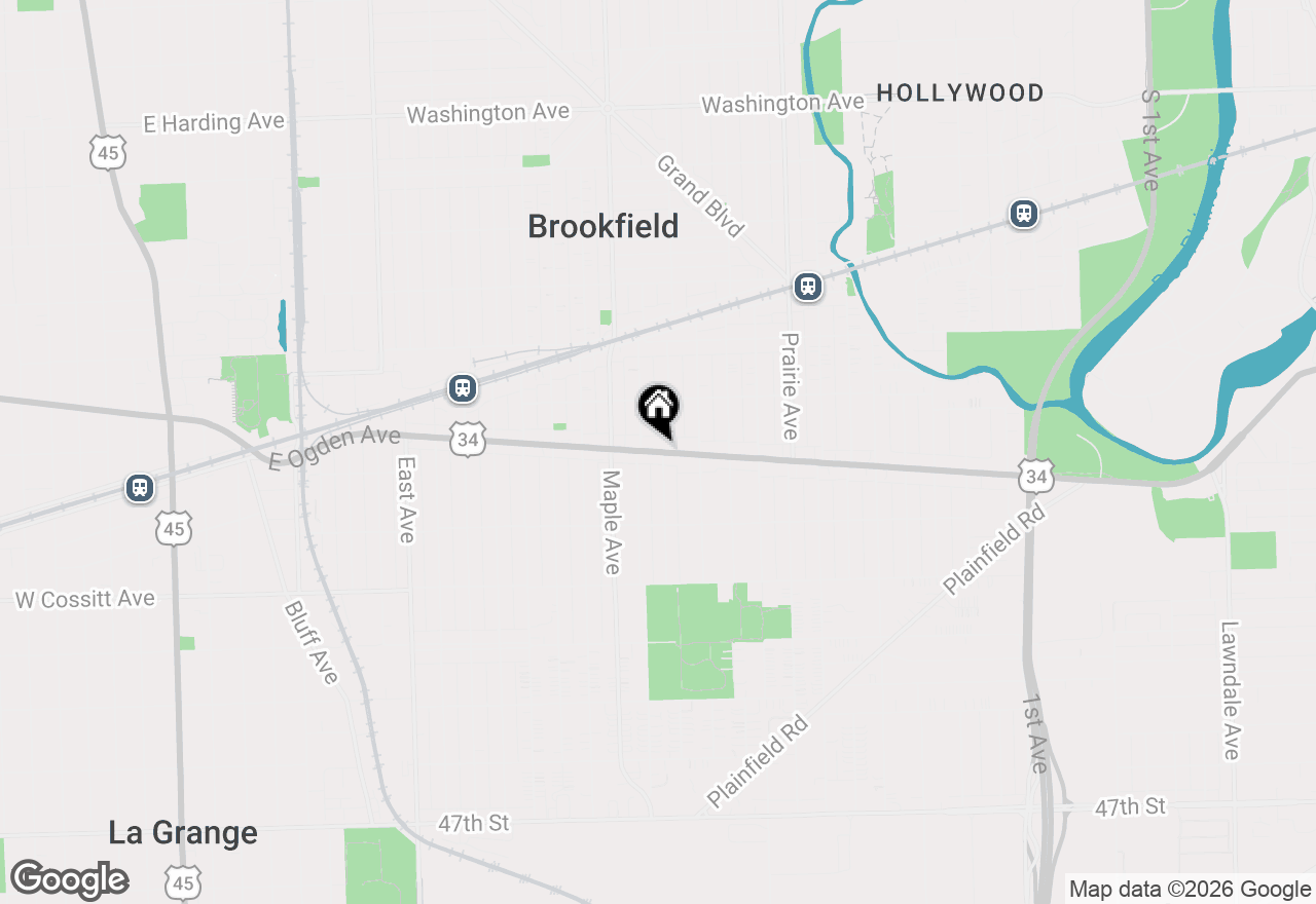 Map of 9100 Ogden Avenue #3, Brookfield, IL 60513