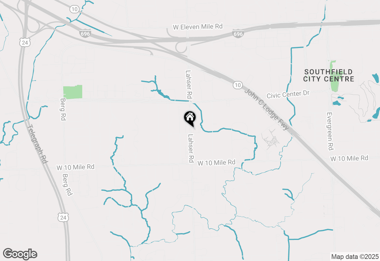 Map of 25555 Lahser Road #A-15, Southfield, MI 48033