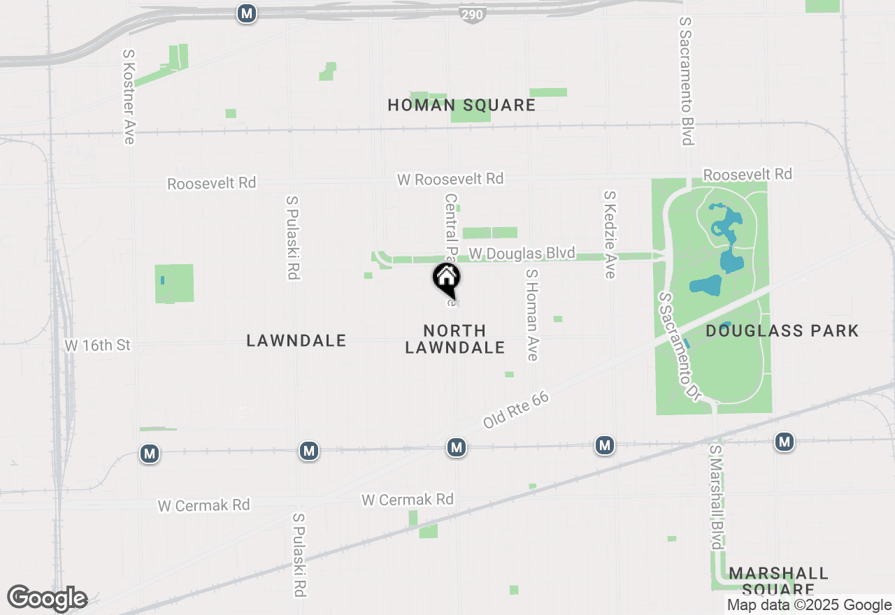 Map of 1510 S Central Park Avenue #2R, Chicago, IL 60623