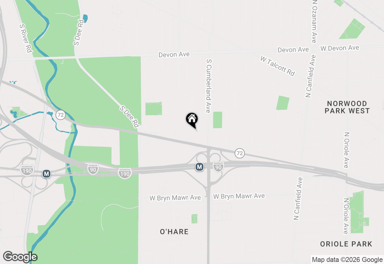 Map of 1019 Peterson Avenue #B6, Park Ridge, IL 60068