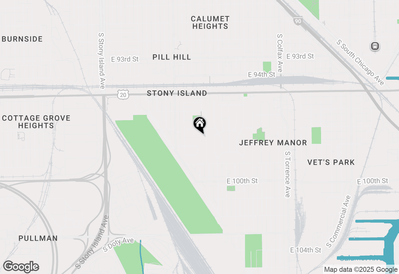 Map of 2154 E 97th Place, Chicago, IL 60617