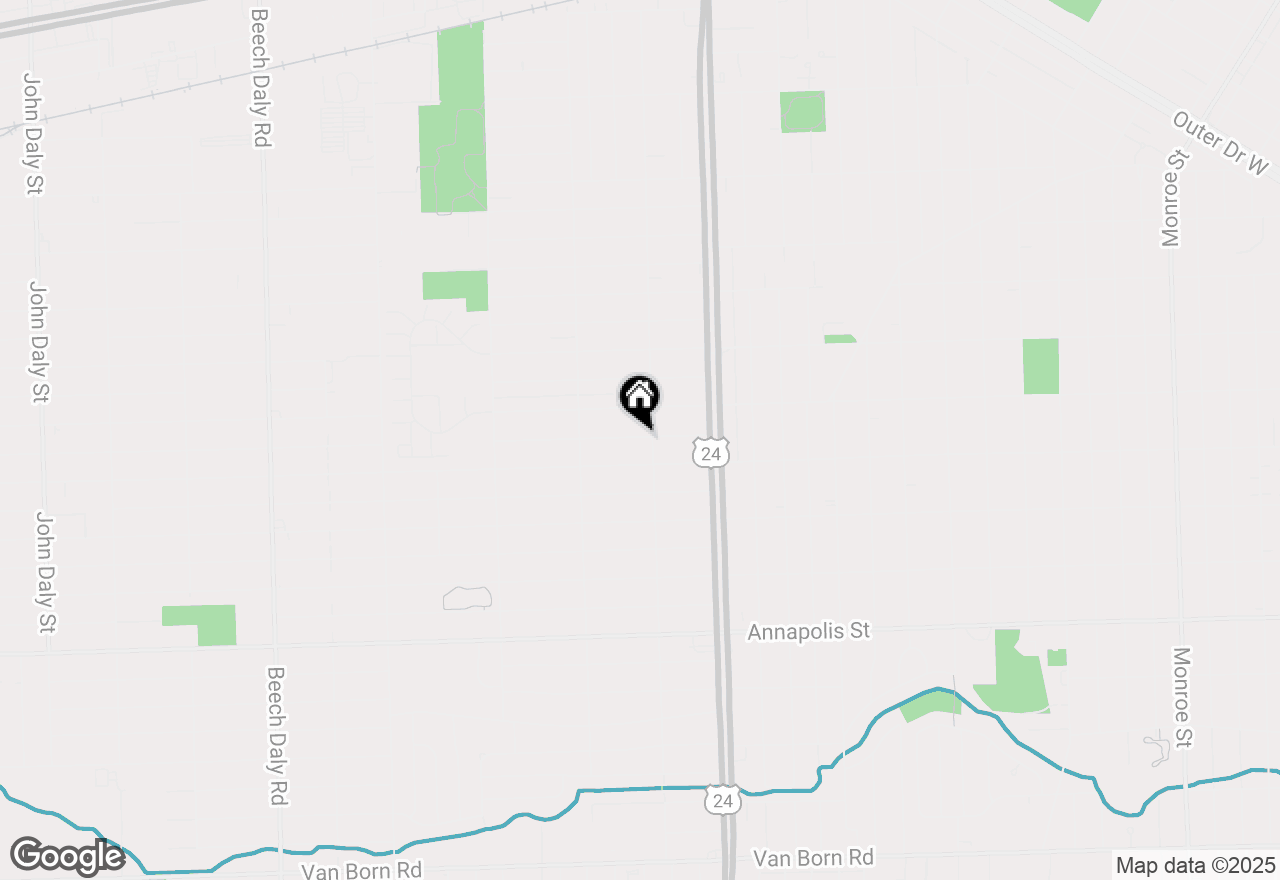 Map of 24331 Ross Street, Dearborn, MI 48124