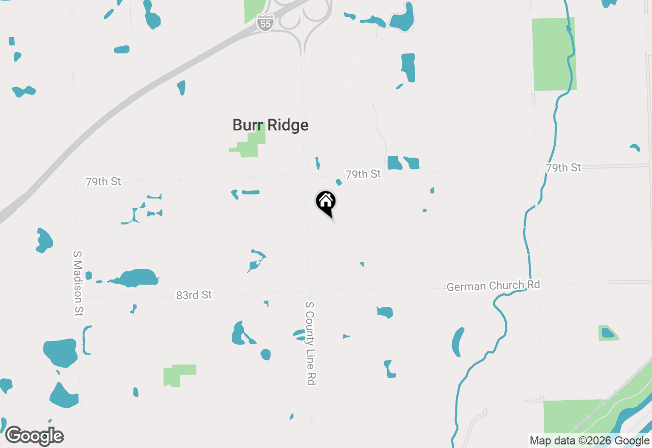 Map of 11954 Cross Creek Court, Burr Ridge, IL 60527